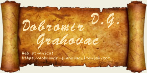 Dobromir Grahovac vizit kartica